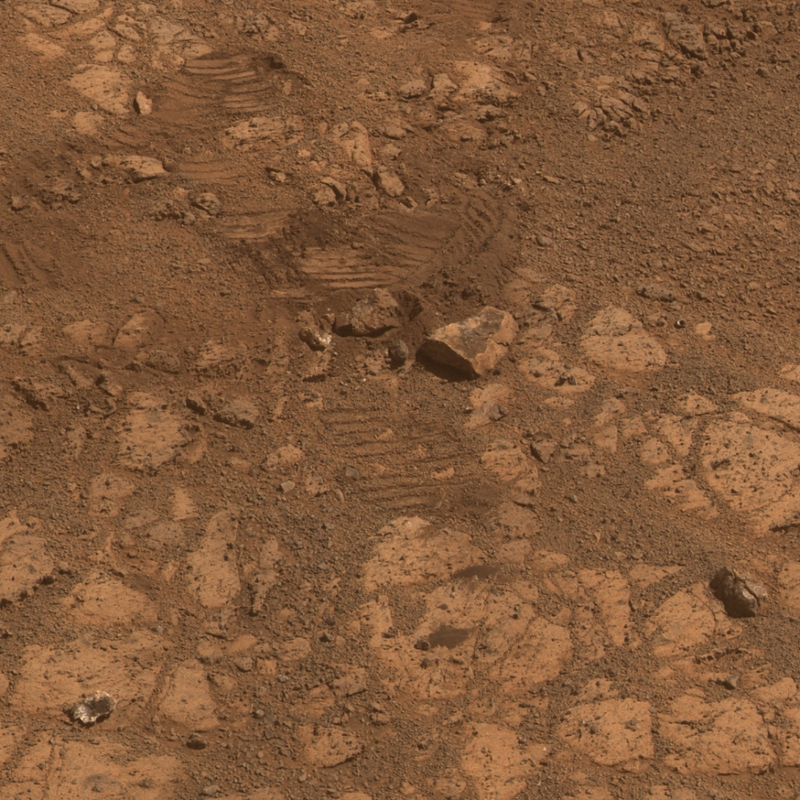 Illustration for article titled NASA reveals the mystery of the rock that suddenly materialized on Mars